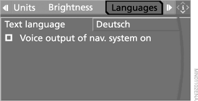 5.  Voice output of nav. system on (  )