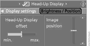 7.     ,   Head-Up Display offset