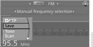  Memorised stations ( ).